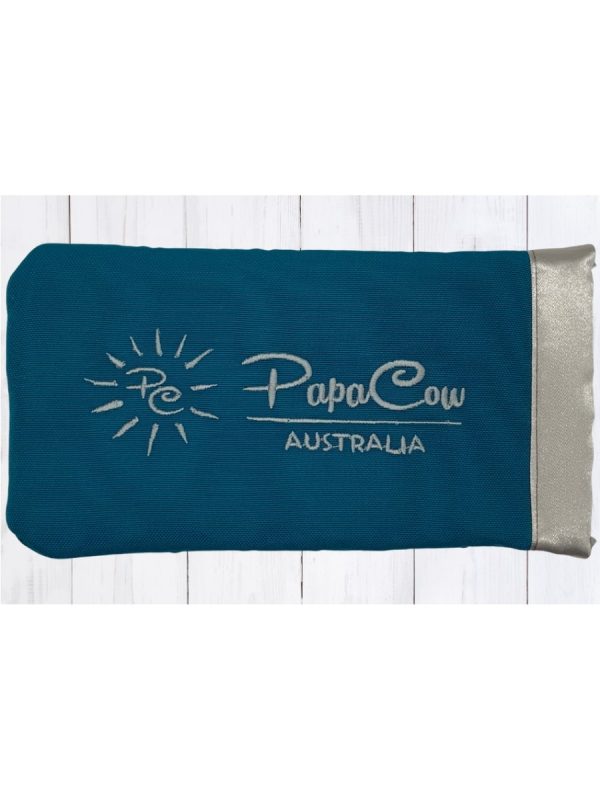 Ocean Teal Phone/Glasses Case (L. Grey Trim, L. Grey Text, L. Grey Logo)