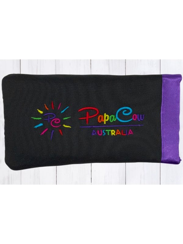 Raven Phone/Glasses Case (Purple Trim, Rainbow Text, Rainbow Logo)