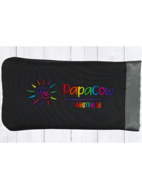 Raven Phone/Glasses Case (D. Grey Trim, Rainbow Text S., Rainbow Logo)