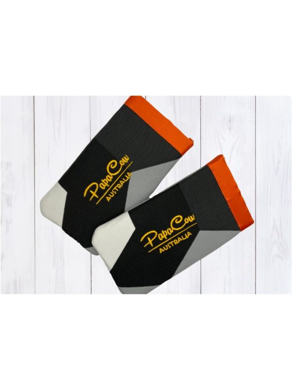 Geometric Phone/Glasses Case (Orange Trim, Yellow Text) - Image 2
