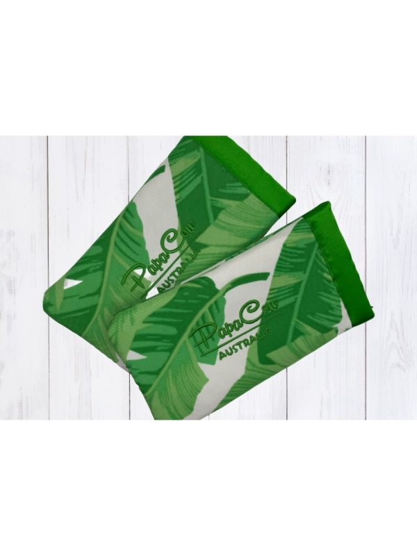 Green Foliage on White Phone/Glasses Case (L. Green Trim, Green Text) - Image 2