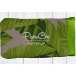 Green Foliage on Grey Phone/Glasses Case (L. Green Trim, White Text)