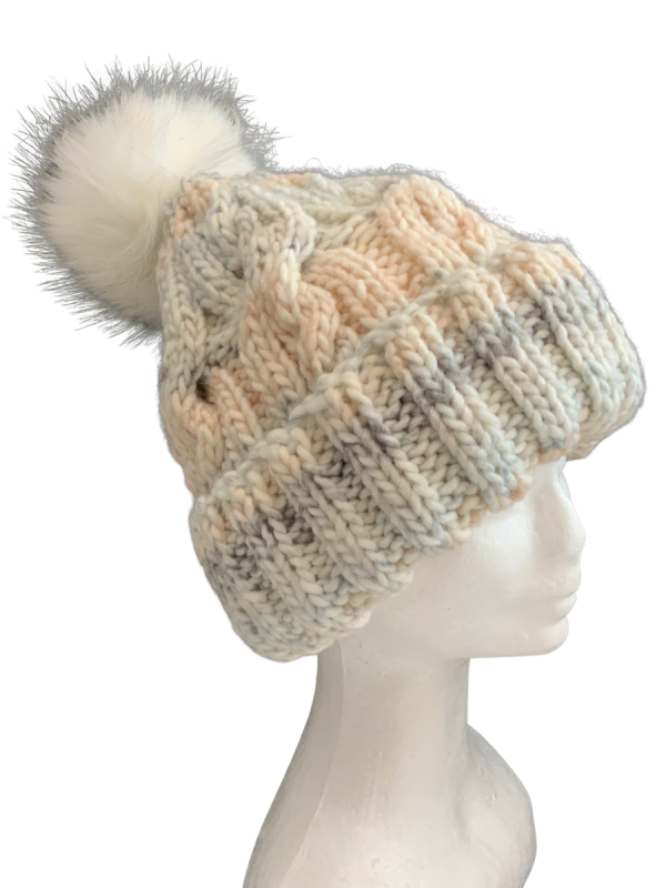 Seafoam Cable Beanie - Image 2