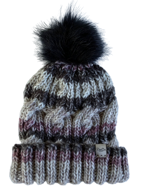 Mocha Cable Beanie - Image 3