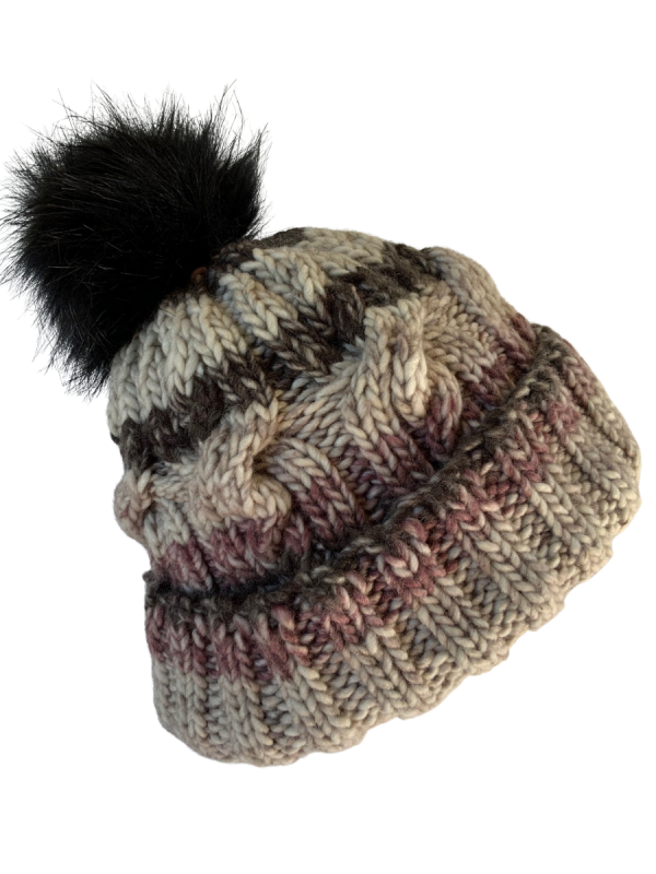 Mocha Cable Beanie