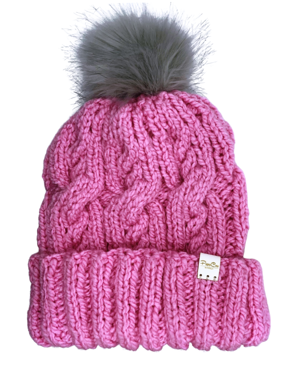 Snapdragon Pink Cable Beanie