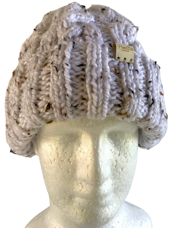 Mushroom Fleck Cable Beanie - Image 2