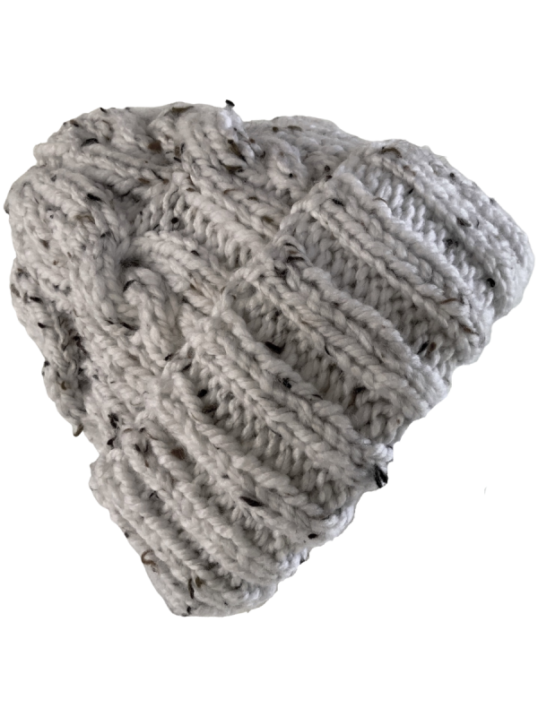 Mushroom Fleck Cable Beanie - Image 4