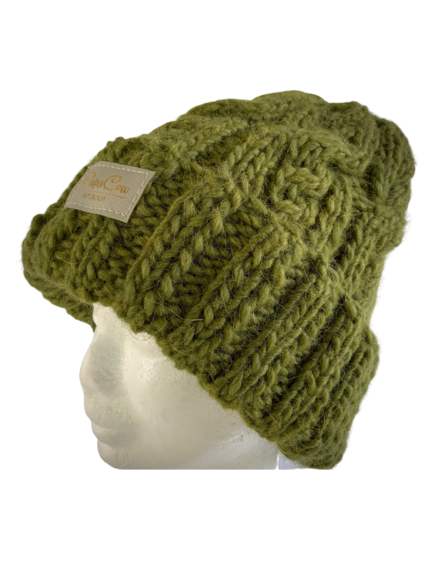 Pine Green Cable Beanie - Image 2