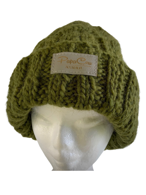 Pine Green Cable Beanie - Image 3