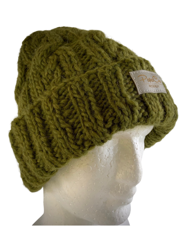 Pine Green Cable Beanie - Image 4