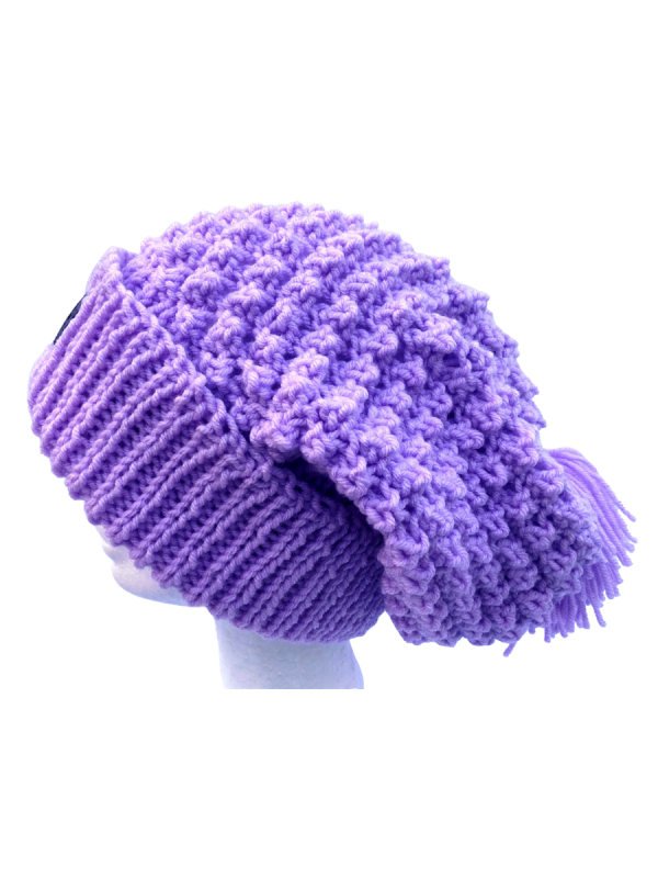 Violet Slouchy Beanie