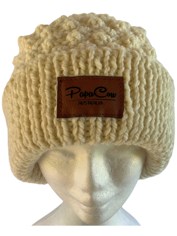 Daisy Slouchy Pom Pom Beanie - Image 3