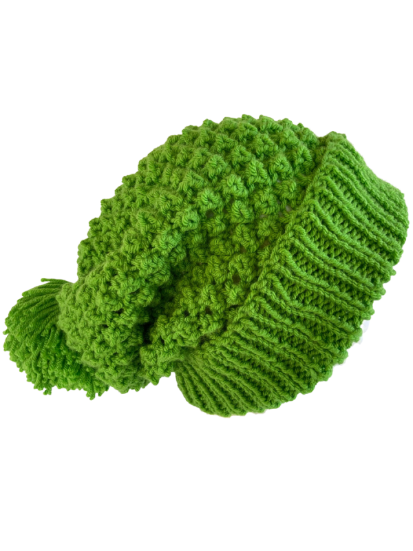 Emerald Green Slouchy Beanie - Image 3