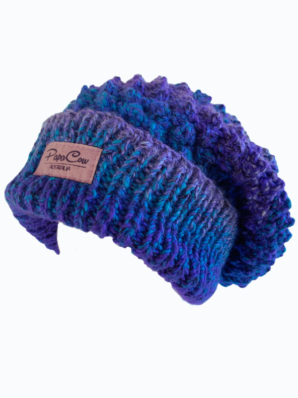 Shades of Purple Slouchy Beanie