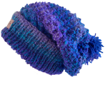 Shades of Purple Slouchy Beanie - Image 2