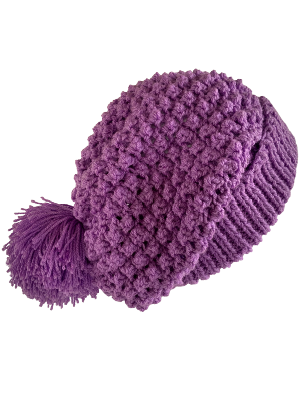 Orchid Slouchy Beanie - Image 2