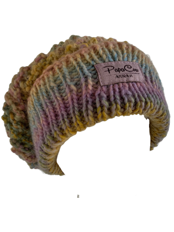 Multi Colour Slouchy Beanie - Image 3