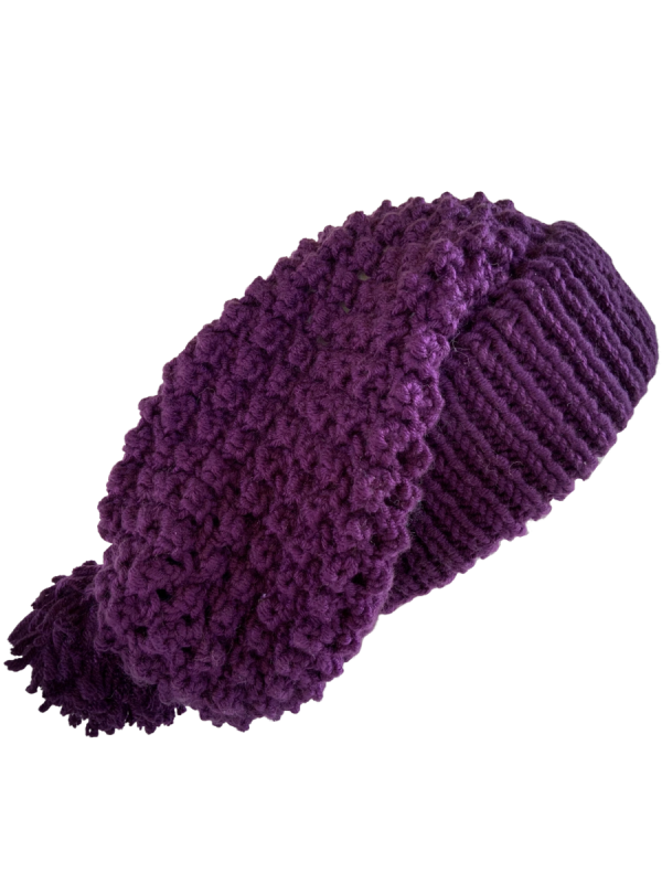 Burgundy Slouchy Beanie - Image 2