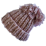Blush Tweed Ribbed Beanie - Image 2