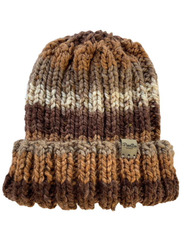 Chocolate Ribbed Beanie - Image 2