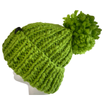 Parakeet Green Ribbed Pom Pom Beanie - Image 2
