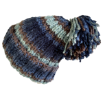 Blue Mocha Ribbed Beanie