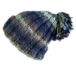 Blue Mocha Ribbed Beanie - Image 2