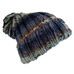 Blue Mocha Ribbed Beanie - Image 4