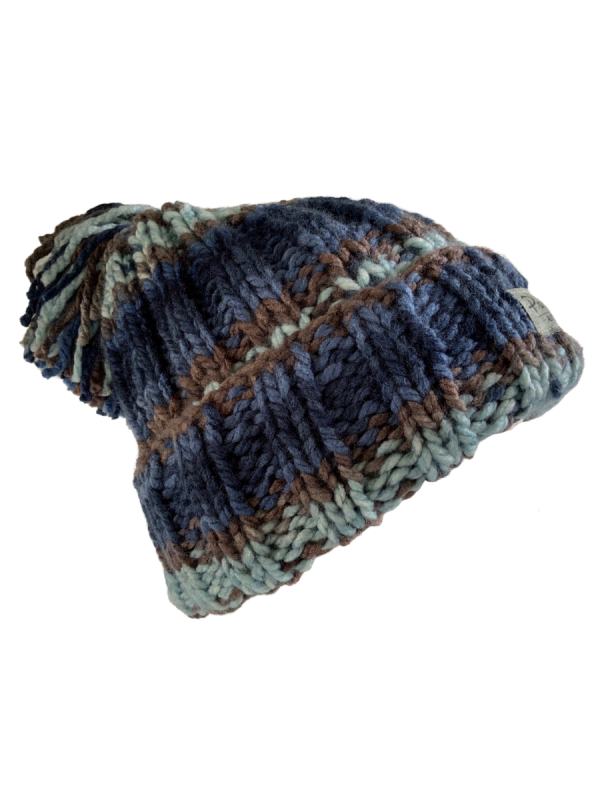 Blue Mocha Ribbed Beanie - Image 4