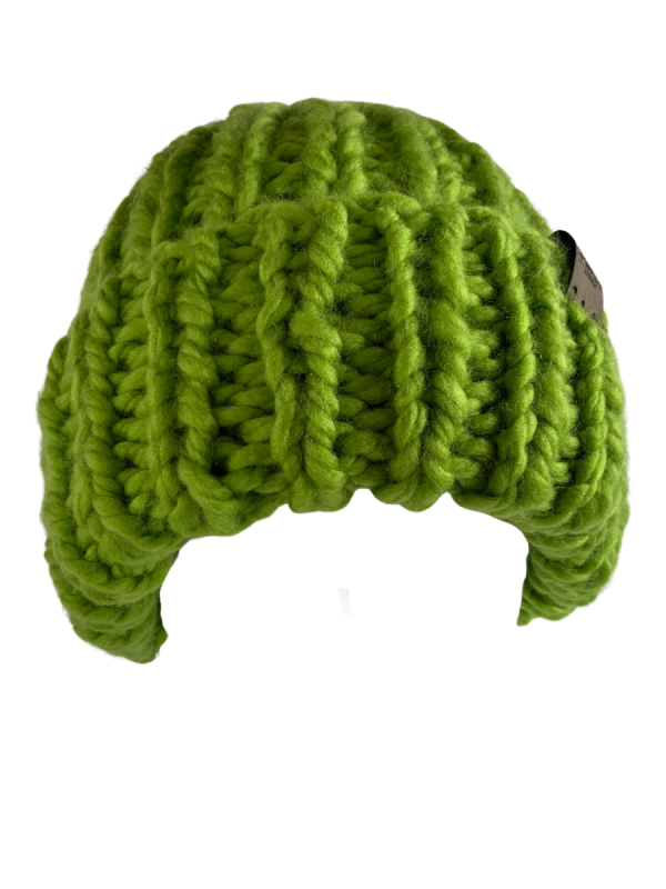 Pear Green Ribbed Beanie - Image 3