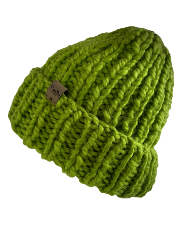 Pear Green Ribbed Beanie