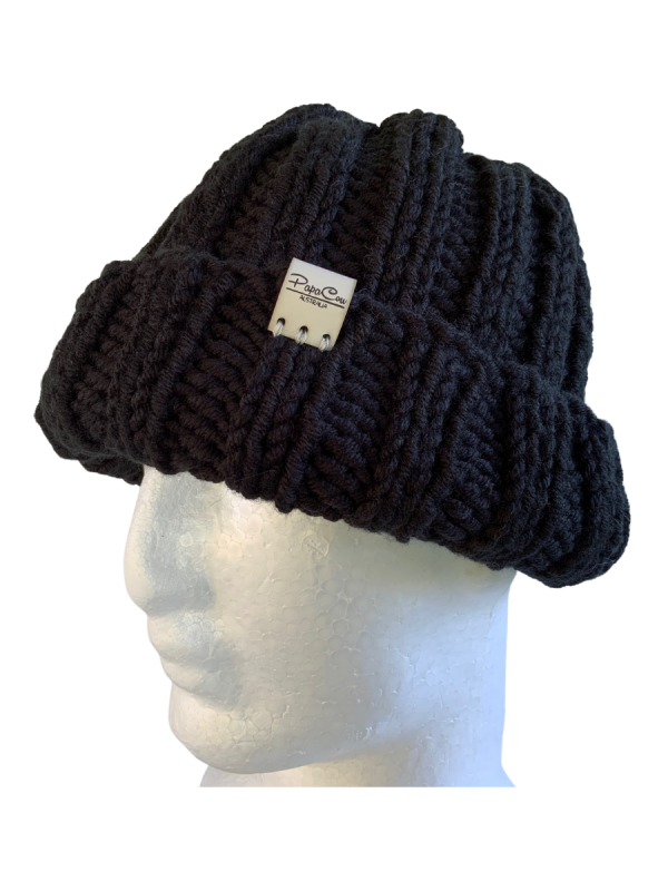 Black Fisherman's Beanie - Image 3