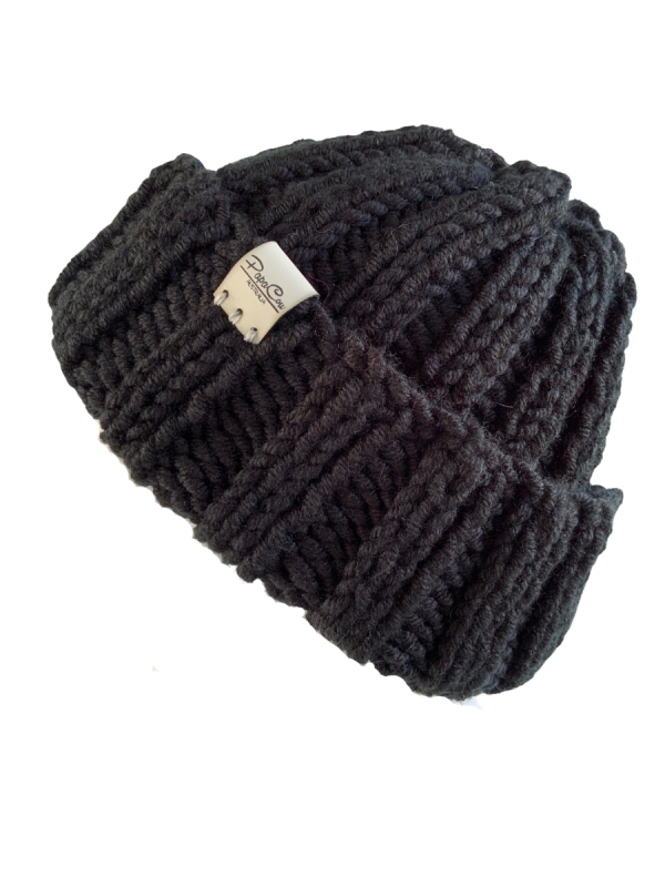 Black Fisherman's Beanie