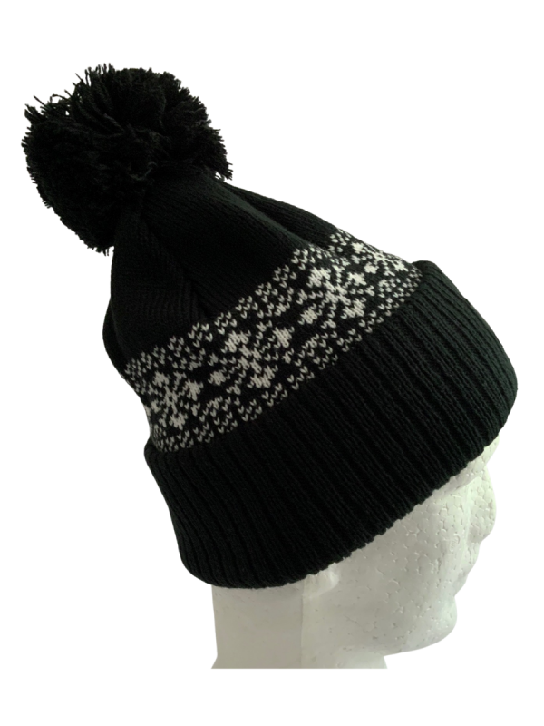 Black Flake Beanie - Image 2