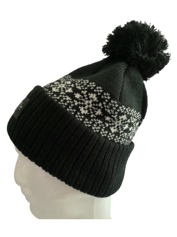 Black Flake Beanie - Image 3