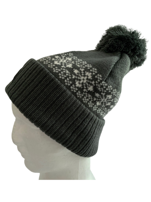 Dark Grey Flake Beanie
