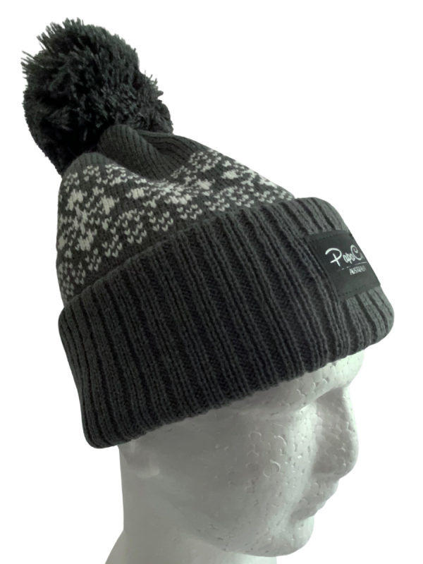 Dark Grey Flake Beanie - Image 2