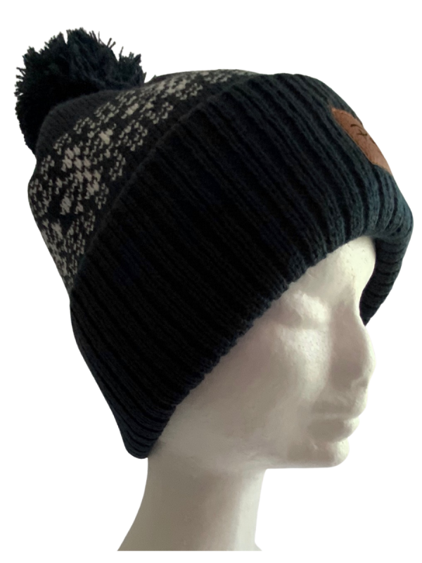 Navy Flake Beanie - Image 2