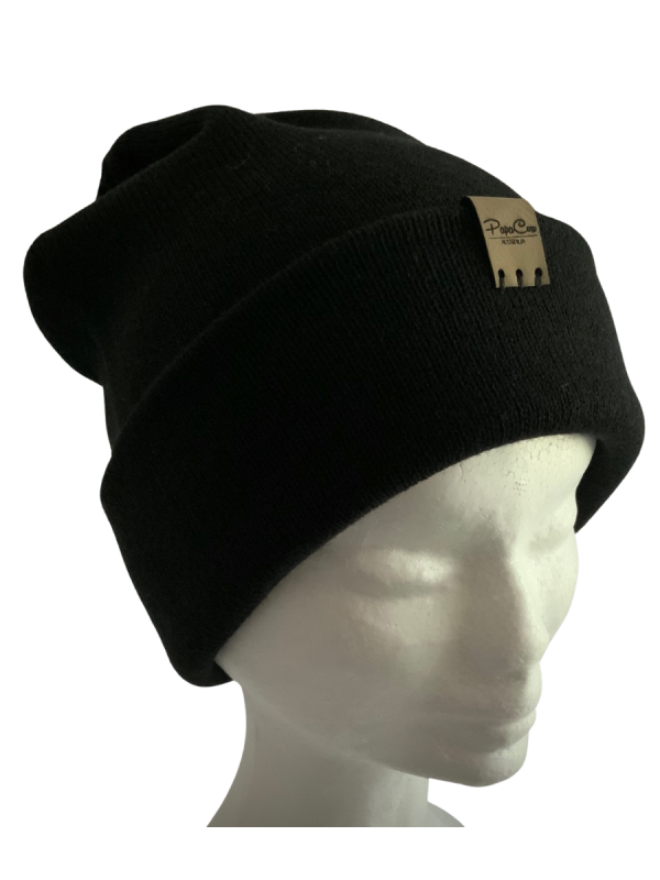 Black Cuff Beanie - Image 3