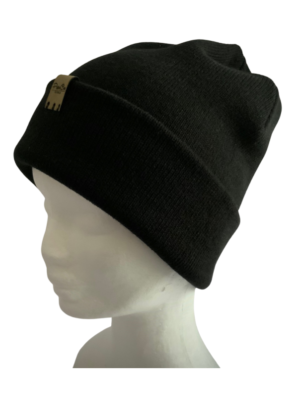 Black Cuff Beanie - Image 4
