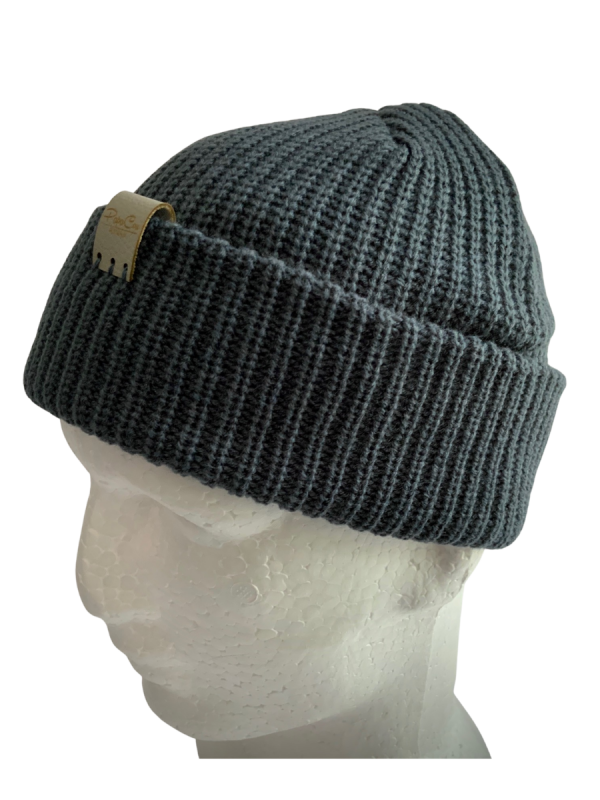 Petrol Blue Cable Beanie - Image 3