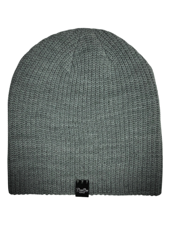 Grey Marle Cable Beanie - Image 4