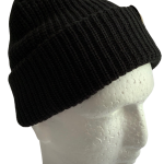 Black Cable Beanie - Image 2
