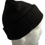 Black Cable Beanie - Image 3