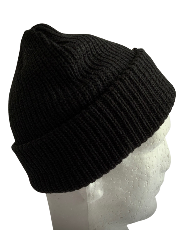Black Cable Beanie - Image 3