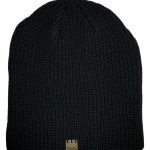 Black Cable Beanie