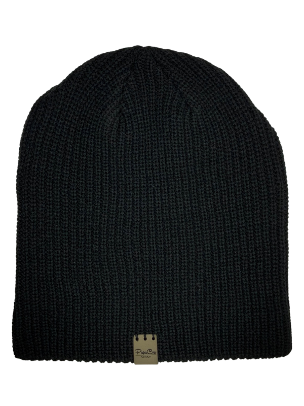Black Cable Beanie