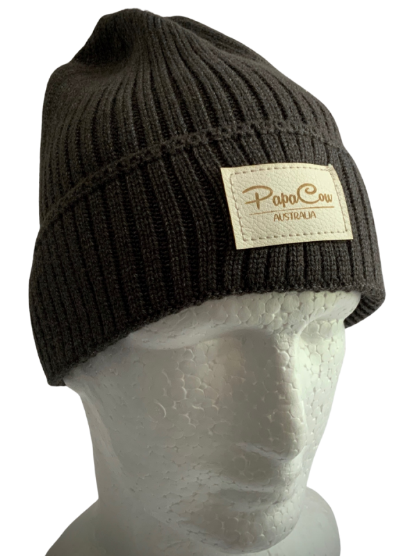 Dark Grey Melange Viral Beanie