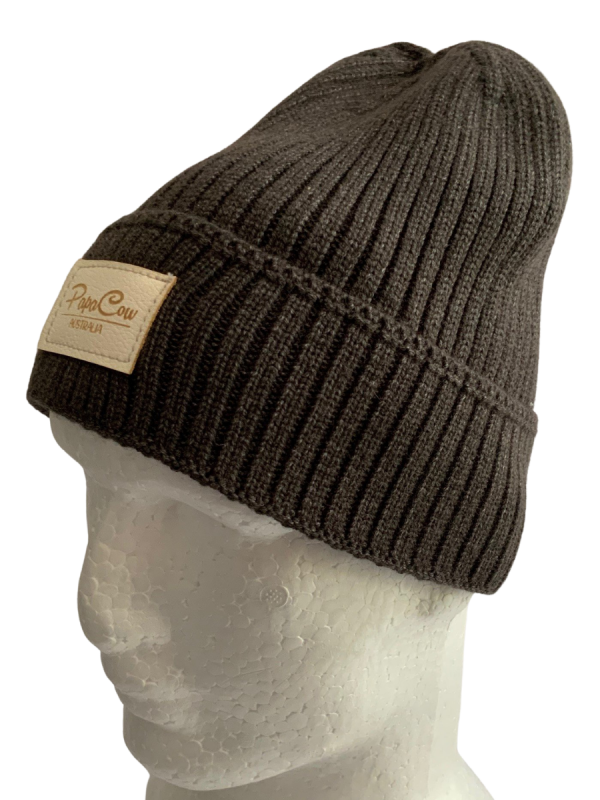 Dark Grey Melange Viral Beanie - Image 5